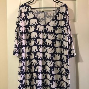 Lilly Pulitzer elephant dress XLarge